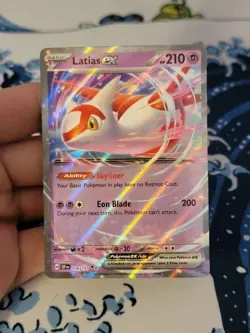 Pokemon TCG Latias ex 076/191 2024 Surging Sparks Double Rare Card - NM - Image 1