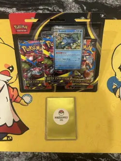 Pokemon TCG Mega Evolution 3-Pack Blister Card Golduck Foil Promo NEW/Sealed - Image 1
