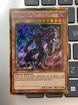 Yugioh Angmarl the Fiendish Monarch PGL3-EN001 1st ed Ultra Rare nm cond card - Image 1