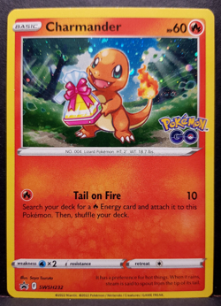 Charmander SWSH232 Pokemon GO Black Star Promo Holo Pokemon Card English NM - Image 1