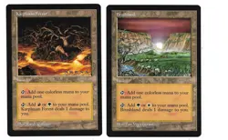 Karplusan & Brushland Oversized Magic Cards 6x9 Arena Out-of-pack Quality - Image 1