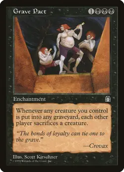 Grave Pact Stronghold PLD Black Rare MAGIC THE GATHERING MTG CARD ABUGames - Image 1