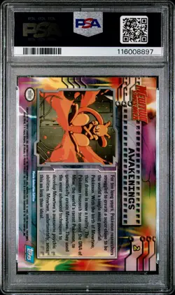 Pokemon Card Awakenings #2 Mewtwo Topps Movie Edition PSA 9 MINT - Image 2