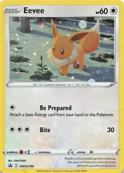 Pokemon - Eevee #SWSH190 - SWSH: Sword & Shield Promo Cards Holo - Image 1