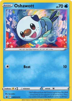 Pokemon - Oshawott #SWSH222 - SWSH: Sword & Shield Promo Cards Holo - Image 1