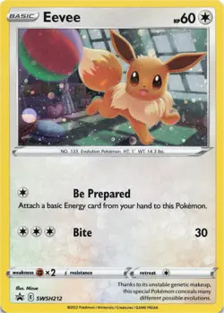 Pokemon - Eevee #SWSH212 - SWSH: Sword & Shield Promo Cards Holo - Image 1