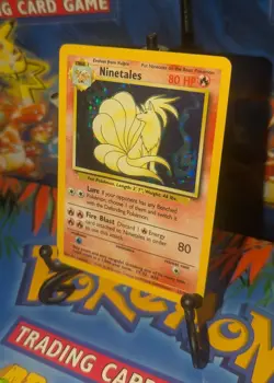 Pokemon Ninetales Base Set Rare Holo Card 12/102 TCG VGC - Image 1