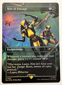MTG Rite of Passage (Rainbow Foil) Marvel's Wolverine Secret Lair Drop Series NM - Image 1