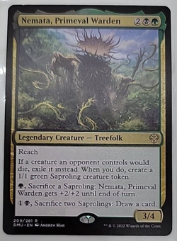 MTG Nemata, Primeval Warden Dominaria United 209/281 Regular Rare - Image 1