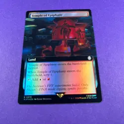 Temple of Epiphany Extended Art Foil PIP 0519 MTG Magic The Gathering TCG - Image 1