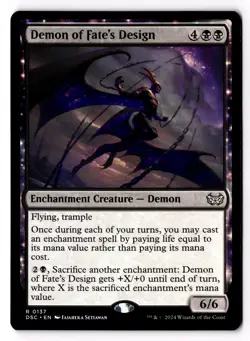 Demon of Fate's Design 137 Commander: Duskmourn: House of Horror NM - Image 1