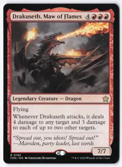 Drakuseth, Maw of Flames R Foundations 193 NM - Image 1