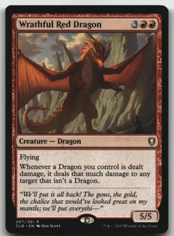 Wrathful Red Dragon R Commander Legends: Battle for Baldur's Gate 207 LP - Image 1
