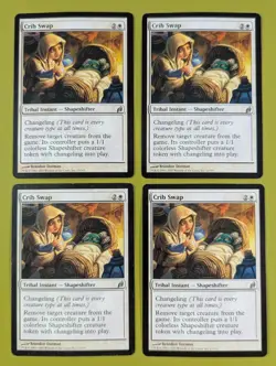 Crib Swap x4 Lorwyn 4x Playset Magic the Gathering MTG - Image 1