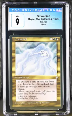 STORMBIND Ice Age Rare CGC 9 MTG [Nostalgium] - Image 1