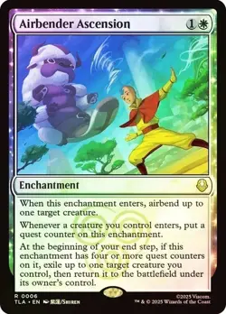 FOIL Airbender Ascension - Avatar the Last Airbender - MTG - NM - Image 1
