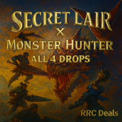 PRESALE MTG Secret Lair Monster Hunter: All 4 Drops Surge Foil / Foil / NonFoil - Image 1
