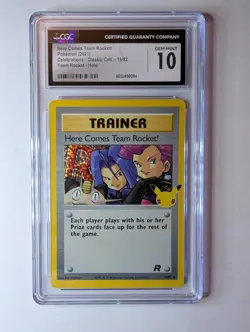 Pokemon Celebrations Here Comes Team Rocket! Holo 15/82 CGC 10 GEM MINT - Image 1