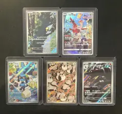 Lot of 5 Art Rare Pokemon Bundle, Full Art, Japanese, Holo - Image 1
