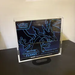 Pokemon Phantasmal Flames Pokemon Center Elite Trainer Box PKC ETB+ Acrylic Case - Image 1