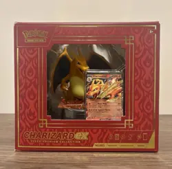 NEW Pokemon TCG Charizard ex Super-Premium Collection Box Sealed - Image 1