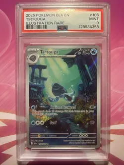 Pokemon Tirtouga Illustration Rare Black Bolt 106/086 PSA 9! - Image 1
