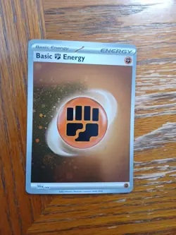 2023 Pokemon SV 151 MEW EN Basic Fighting Energy SVE Energies Galaxy Holo #006 - Image 1