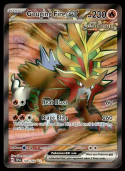 Pokemon TCG SV05: Temporal Forces #188/162 Gouging Fire ex NM - Image 1