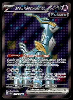 Pokemon TCG SV05: Temporal Forces #191/162 Iron Crown ex NM - Image 1