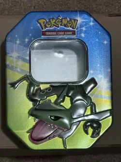 *EMPTY* 2009 POKEMON Diamond And Pearl Rayquaza Collectors Tin Only - Image 1