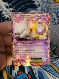 Pokemon TCG Mewtwo-EX XY107 XY Black Star Promos Holo MP-HP - Image 1
