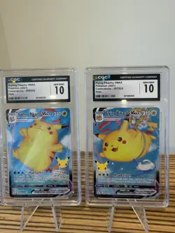 Pokemon Celebrations Flying & Surfing Pikachu VMAX 007 009 CGC 10 Sequential - Image 1