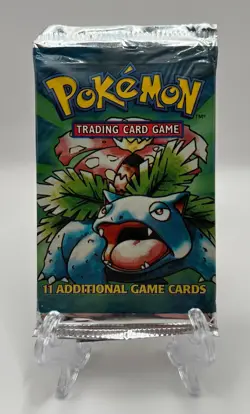 (402795) Pokemon Base Set Unlimited Edition Venusaur Booster Pack Factory Sealed - Image 1