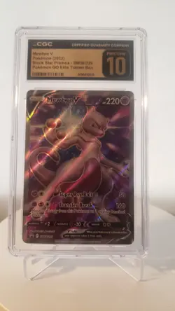 Mewtwo v Pokemon Go Etb Promo Cgc Pristine 10 - Image 1