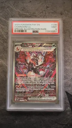 Pokemon SV Paldean Fates Charizard ex Special Illustration Rare 234/091 PSA 9 - Image 1