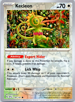 Kecleon 150/191 Pokemon Sv08: Surging Sparks Reverse Holo NM - Image 1