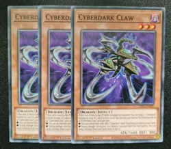 Cyberdark Claw x3 Yu-Gi-Oh! LDS1-EN035 1st Common PLAYSET - Image 1