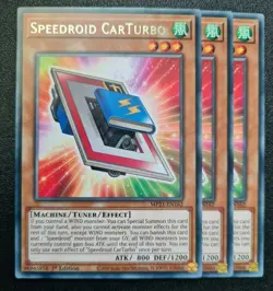 Speedroid CarTurbo x3 Yu-Gi-Oh! MP21-EN162 1st Rare PLAYSET - Image 1