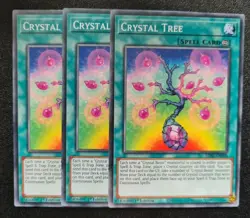 Crystal Tree x3 Yu-Gi-Oh! LDS1-EN108 1st Common PLAYSET - Image 1