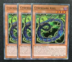 Cyberdark Keel x3 Yu-Gi-Oh! LDS1-EN033 1st Common PLAYSET - Image 1