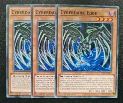 Cyberdark Edge x3 Yu-Gi-Oh! LDS1-EN032 1st Common PLAYSET - Image 1
