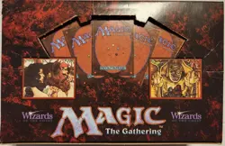MTG: 4TH EDITION empty Booster Pack display box; moderate wear, NO CARDS, 1995 - Image 2