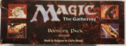 MTG: 4TH EDITION empty Booster Pack display box; moderate wear, NO CARDS, 1995 - Image 3