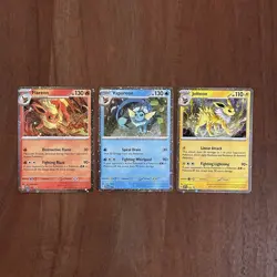Prismatic Evolutions Poster Collections 3 Foil Promo Cards - Image 1