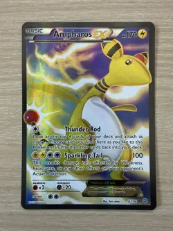 Pokemon Card - Ampharos EX XY Ancient Origins Holo Card 87/98 Full Art - NM - Image 1