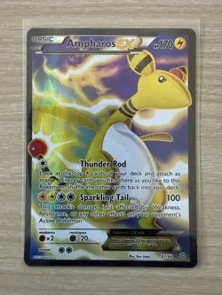 Pokemon Card - Ampharos EX XY Ancient Origins Holo Card 87/98 Full Art - NM - Image 3