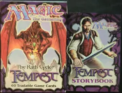 MTG: TEMPEST Starter Deck box with story booklet; minimal wear, NO CARDS, 1997 - Image 1