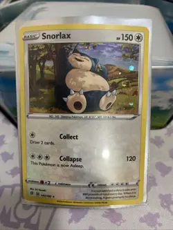 Snorlax Cosmos Holo | NM | SWSH Rebel Clash 141/192 | Pokemon + Card Saver - Image 1