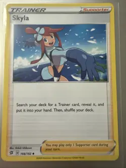 Skyla 166/192SWSH02: Rebel Clash Regular Card - LP Pokemon Card TCG CCG - Image 1