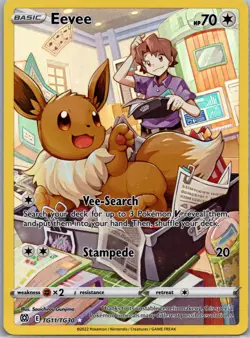 Pokemon TCG Eevee TG11/TG30 Brilliant Stars ? SWSH NM Pokemon Card 2022 - Image 1